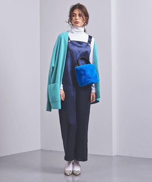 UNITED ARROWS(ユナイテッドアローズ)の「UWSC ファー アゼ カーディガン†(カーディガン/ボレロ・レディース・ナチュラル/ターコイズブルー/ダークグレー・フリー)」の5枚目の写真
