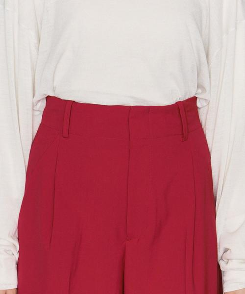 BEAUTY&YOUTH UNITED ARROWS(ビューティーアンドユースユナイテッドアローズ)の「BY トロタックワイドパンツо(その他パンツ・レディース・ブラック/レッド・SMALL/MEDIUM)」の8枚目の写真