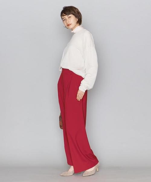 BEAUTY&YOUTH UNITED ARROWS(ビューティーアンドユースユナイテッドアローズ)の「BY トロタックワイドパンツо(その他パンツ・レディース・ブラック/レッド・SMALL/MEDIUM)」の16枚目の写真