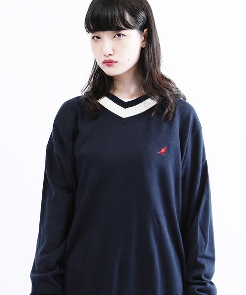 KANGOL�i�J���S�[���j�́uKANGOL ( �J���S�[�� ) �I�[�o�[�T�C�Y �`���f���j�b�g �y�C���t���G���T�[ ���E ���p�A�C�e���z�i�j�b�g/�Z�[�^�[�j�v�b�l�C�r�[