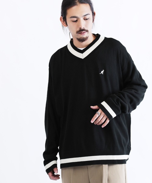 KANGOL�i�J���S�[���j�́uKANGOL ( �J���S�[�� ) �I�[�o�[�T�C�Y �`���f���j�b�g �y�C���t���G���T�[ ���E ���p�A�C�e���z�i�j�b�g/�Z�[�^�[�j�v�b�u���b�N