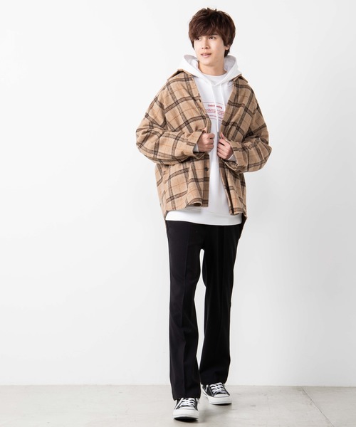 WEGO（ウィゴー）の「WEGO/起毛TRセンタープレススラックス（スラックス・メンズ・ブラック/ワイン・SMALL/LARGE/MEDIUM）」の8枚目の写真