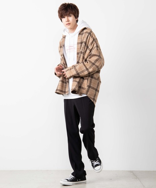 WEGO（ウィゴー）の「WEGO/起毛TRセンタープレススラックス（スラックス・メンズ・ブラック/ワイン・SMALL/LARGE/MEDIUM）」の9枚目の写真