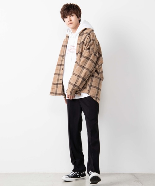 WEGO（ウィゴー）の「WEGO/起毛TRセンタープレススラックス（スラックス・メンズ・ブラック/ワイン・SMALL/LARGE/MEDIUM）」の7枚目の写真