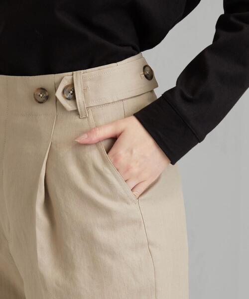 green label relaxing(グリーンレーベルリラクシング)の「◆FM トリアセ マットクロス テーパード パンツ(その他パンツ・レディース・オレンジ系その他/ベージュ/ネイビー・40/38/42/34/36)」の10枚目の写真