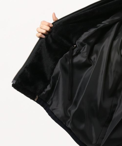 miniyu（ミニュウ）の「La SRIC/リムーバブルフードコート（その他アウター・レディース・ベージュ/Navy・38）」の14枚目の写真