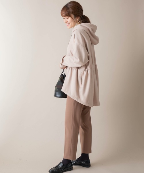 miniyu（ミニュウ）の「La SRIC/リムーバブルフードコート（その他アウター・レディース・ベージュ/Navy・38）」の13枚目の写真