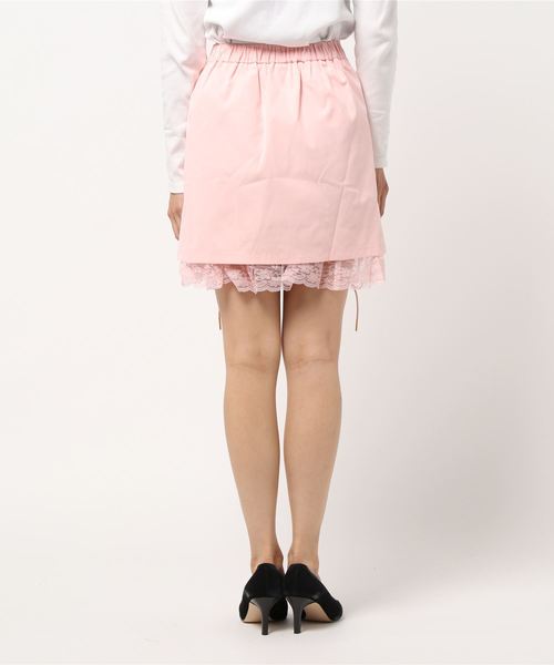 Swankiss（スワンキス）の「PN laceup casual S/K（スカート・レディース・ベージュ/ピンク/ブラック/ブルー・FREE）」の6枚目の写真