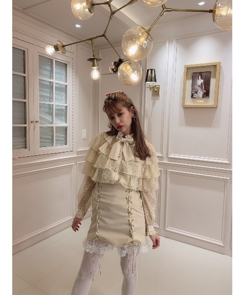 Swankiss（スワンキス）の「PN laceup casual S/K（スカート・レディース・ベージュ/ピンク/ブラック/ブルー・FREE）」の11枚目の写真