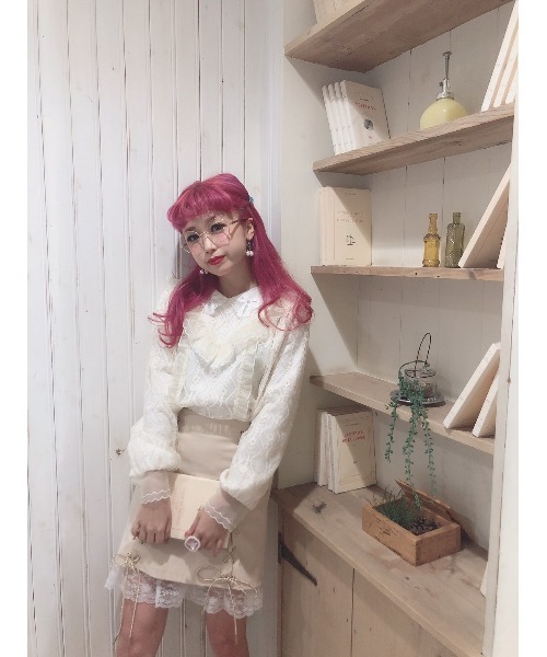 Swankiss（スワンキス）の「PN laceup casual S/K（スカート・レディース・ベージュ/ピンク/ブラック/ブルー・FREE）」の15枚目の写真