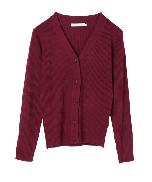 AMERICAN HOLIC（アメリカンホリック）の「10col.Vネックリブカーディガン＊（カーディガン/ボレロ・レディース・ブラウン/ピンク/ブラック/ネイビー/ブルー系その他2/グレー系その他4/その他7/ボルドー/マスタード/グリーン・M/L）」の21枚目の写真