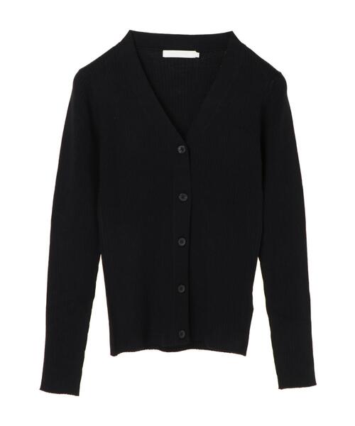 AMERICAN HOLIC（アメリカンホリック）の「10col.Vネックリブカーディガン＊（カーディガン/ボレロ・レディース・ブラウン/ピンク/ブラック/ネイビー/ブルー系その他2/グレー系その他4/その他7/ボルドー/マスタード/グリーン・M/L）」の18枚目の写真