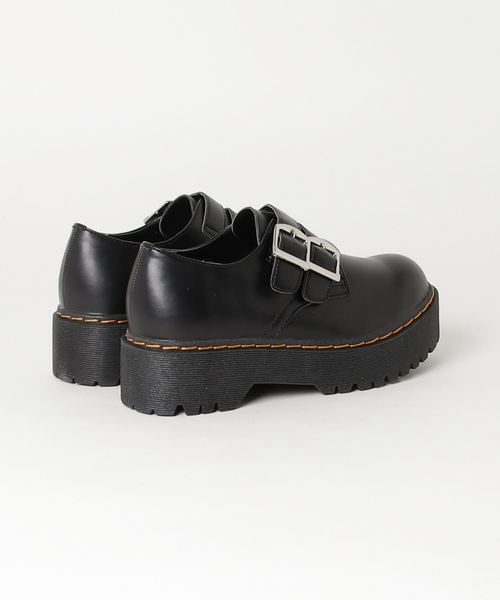 WEGO(ウィゴー)の「WEGO/2ベルトデザイン厚底シューズ(その他シューズ・レディース・ブラック・MEDIUM/LARGE)」の7枚目の写真