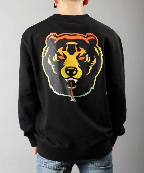 デスアダー 両面プリント トップス ビッグシルエット スウェット 裏毛スウェットトレーナー スウェット Mishka ミシカ のファッション Mishka