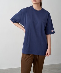 Dickies ディッキーズ 別注 ロゴ刺繍 オーバーサイズ コットン S/S 半袖 ロゴTシャツ
