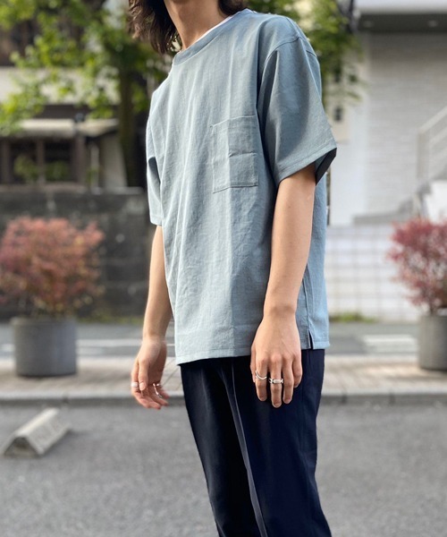 ADAM ET ROPE'(アダムエロペ)の「【EVALET】クルーネックTシャツ/吸汗・速乾(Tシャツ/カットソー・メンズ・ライトグリーン/ベージュ系その他/チャコールグレー・M/L)」の15枚目の写真