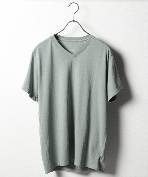 SAVE KHAKI UNITED(セーブカーキユナイテッド)の「SKU S/S OATMEAL HEATHER V-NECK TEE#(Tシャツ/カットソー・メンズ・サックスブルー/モスグリーン/イエロー系その他・SMALL/MEDIUM/X-SMALL/LARGE)」の1枚目の写真