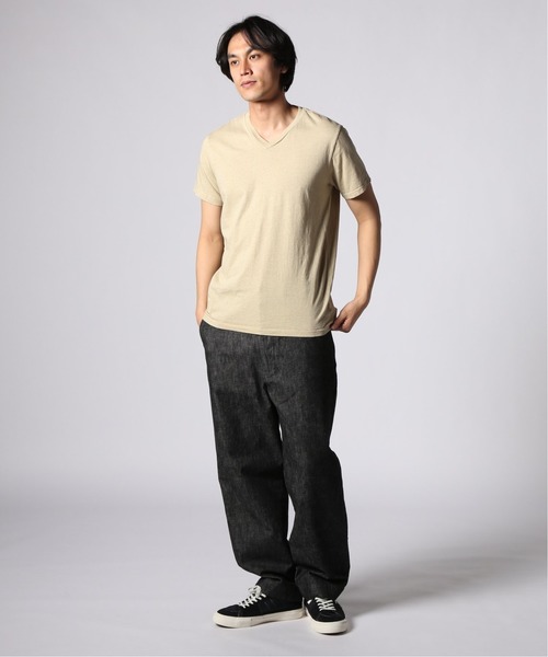 SAVE KHAKI UNITED(セーブカーキユナイテッド)の「SKU S/S OATMEAL HEATHER V-NECK TEE#(Tシャツ/カットソー・メンズ・サックスブルー/モスグリーン/イエロー系その他・SMALL/MEDIUM/X-SMALL/LARGE)」の4枚目の写真