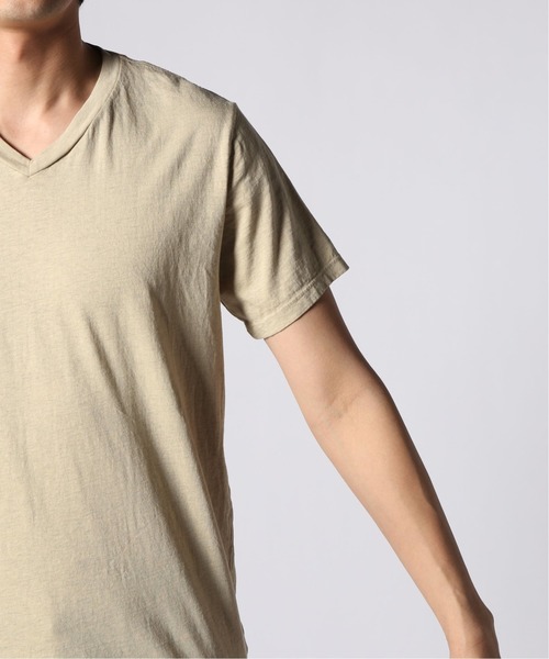 SAVE KHAKI UNITED(セーブカーキユナイテッド)の「SKU S/S OATMEAL HEATHER V-NECK TEE#(Tシャツ/カットソー・メンズ・サックスブルー/モスグリーン/イエロー系その他・SMALL/MEDIUM/X-SMALL/LARGE)」の11枚目の写真