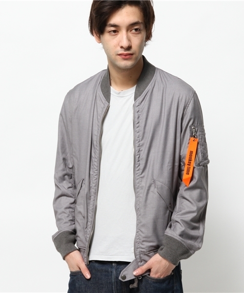 MONKEY TIME（モンキータイム）の「MT TR ギャバー カット L-2/ブルゾン ◆（ブルゾン・メンズ・グレー・LARGE/X-LARGE/MEDIUM/SMALL）」の7枚目の写真