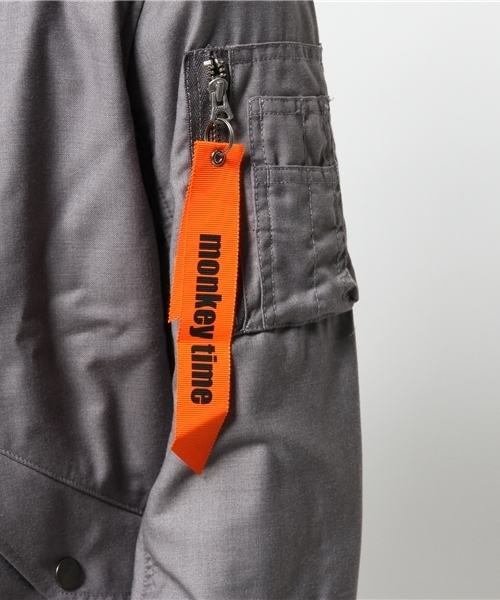 MONKEY TIME（モンキータイム）の「MT TR ギャバー カット L-2/ブルゾン ◆（ブルゾン・メンズ・グレー・LARGE/X-LARGE/MEDIUM/SMALL）」の10枚目の写真