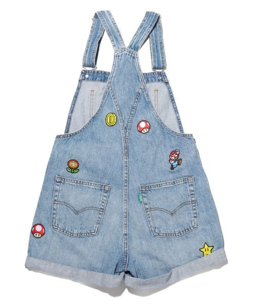 美品LEVI'S x MARIO オーバーオール　リーバイス　スーパーマリオ LEVI'S x MARIO オーバーオール リーバイス スーパーマリオ