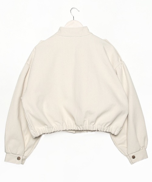 merongshop（メロンショップ）の「MERONGSHOP ショートミリタリージャケット（ミリタリージャケット・レディース・ベージュ/カーキ/アイボリー・FREE）」の16枚目の写真