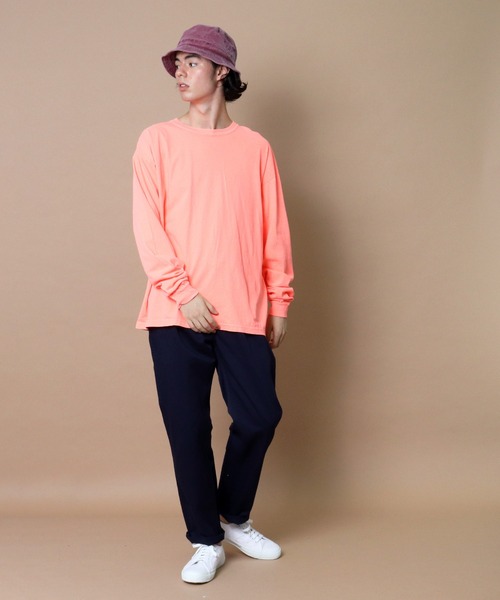 comfort colors（コンフォートカラーズ）の「【 COMFORT COLORS / コンフォート カラーズ 】 6.1オンス ロングスリーブ 長袖 Tシャツ　6014（Tシャツ/カットソー・メンズ・ブルー/ライトグリーン/オレンジ/ブラック/ホワイト/マスタード/パープル/カーキ/グリーン・S/XL/M/L）」の17枚目の写真