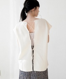 LOWRYS FARM | バックレースアップＳＳ　886983(Tシャツ/カットソー)