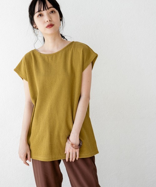 LOWRYS FARM(ローリーズファーム)の「バックレースアップSS 886983(Tシャツ/カットソー・レディース・ブラック/オフホワイト/イエロー・FREE)」の3枚目の写真