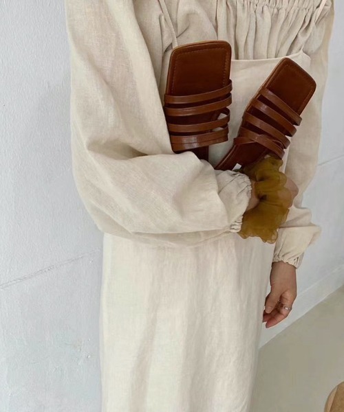 chuclla（チュクラ）の「【chuclla】Border strap sandal sb-6 chs65（サンダル・レディース・ライトブルー/ブラック/ブラウン/オフホワイト・40/38/39/36/37）」の7枚目の写真