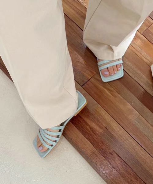 chuclla（チュクラ）の「【chuclla】Border strap sandal sb-6 chs65（サンダル・レディース・ライトブルー/ブラック/ブラウン/オフホワイト・40/38/39/36/37）」の9枚目の写真