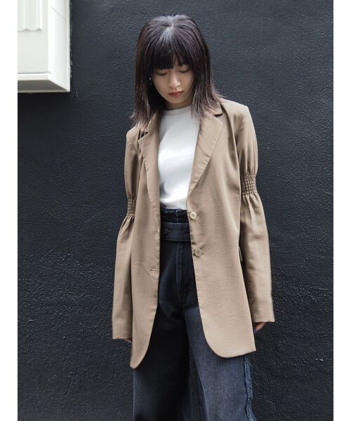 EMODA（エモダ）の「アップネックフィットタンクトップ（タンクトップ・レディース・その他/ブラウン/ホワイト/ブラック・FREE）」の16枚目の写真