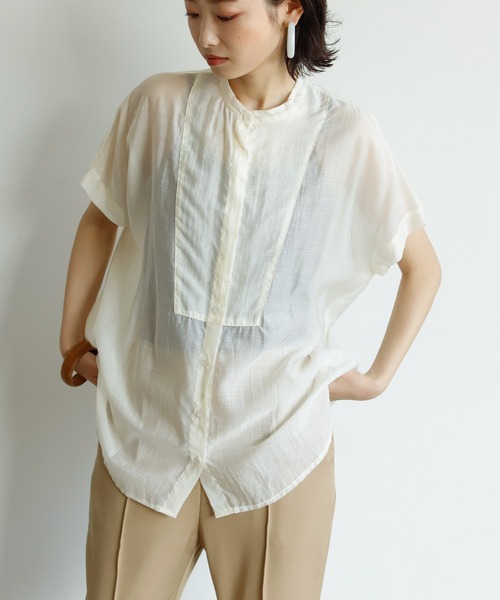 ⭐️新品・未使用⭐️コムサブロンドオフ ボザム切替 ストライプ ブラウス コムサブロンドオフ ボザム切替 ストライプ ブラウス COMME CA ISM