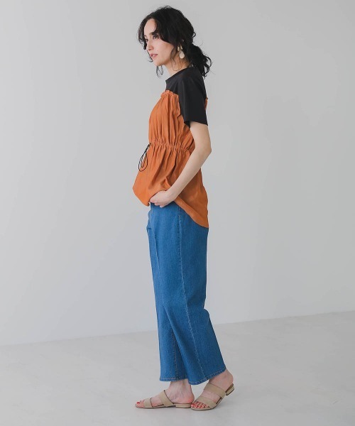 Bou Jeloud（ブージュルード）の「オールストレッチセンタープレスデニムパンツ（デニムパンツ・レディース・ブルー/インディゴブルー/ナチュラル・38/36）」の10枚目の写真