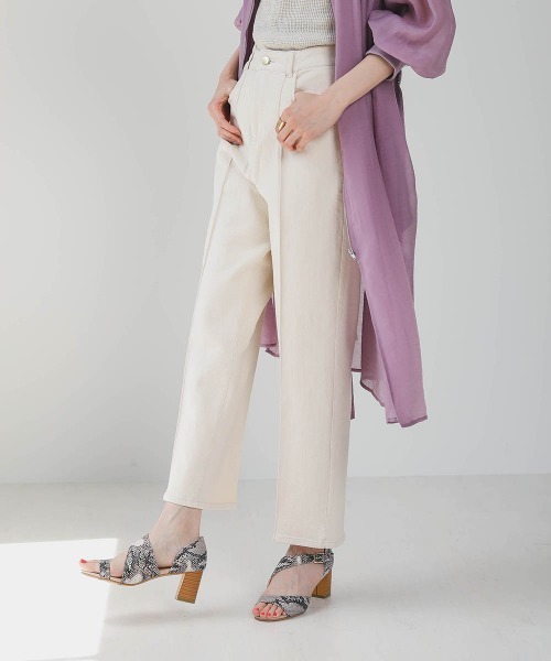 Bou Jeloud（ブージュルード）の「オールストレッチセンタープレスデニムパンツ（デニムパンツ・レディース・ブルー/インディゴブルー/ナチュラル・38/36）」の16枚目の写真