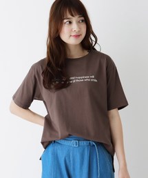 DRESKIP | 【M-L】プリントクルーネックゆるTシャツ(Tシャツ/カットソー)