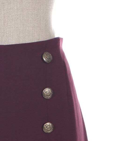 axes femme（アクシーズファム）の「連釦デザインフレアパンツ（その他パンツ・レディース・グリーン系その他/ワイン/ブラック・MEDIUM）」の6枚目の写真