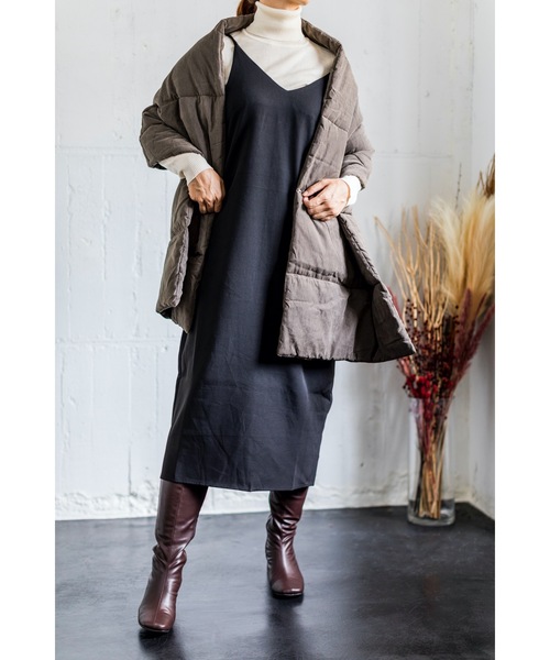 4youstory（フォーユーストーリー）の「【４youstory　ダウンショール】（ストール/ショール・レディース・チャコールグレー/ベージュ/ブラウン/ミント・FREE）」の9枚目の写真