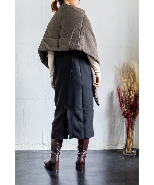 4youstory（フォーユーストーリー）の「【４youstory　ダウンショール】（ストール/ショール・レディース・チャコールグレー/ベージュ/ブラウン/ミント・FREE）」の10枚目の写真