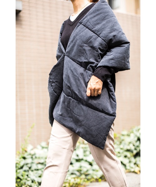 4youstory（フォーユーストーリー）の「【４youstory　ダウンショール】（ストール/ショール・レディース・チャコールグレー/ベージュ/ブラウン/ミント・FREE）」の12枚目の写真