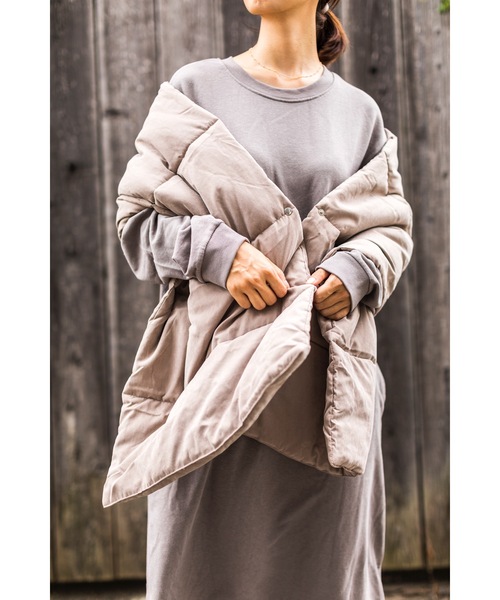 4youstory（フォーユーストーリー）の「【４youstory　ダウンショール】（ストール/ショール・レディース・チャコールグレー/ベージュ/ブラウン/ミント・FREE）」の16枚目の写真