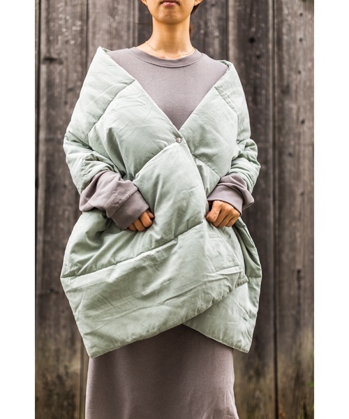 4youstory（フォーユーストーリー）の「【４youstory　ダウンショール】（ストール/ショール・レディース・チャコールグレー/ベージュ/ブラウン/ミント・FREE）」の19枚目の写真