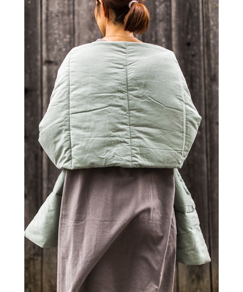 4youstory（フォーユーストーリー）の「【４youstory　ダウンショール】（ストール/ショール・レディース・チャコールグレー/ベージュ/ブラウン/ミント・FREE）」の20枚目の写真