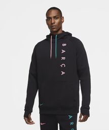 NIKE × F.C.バルセロナ　1/3ジップパーカー　L NIKE ナイキ FCバルセロナ ハーフジップパーカー - メルカリ