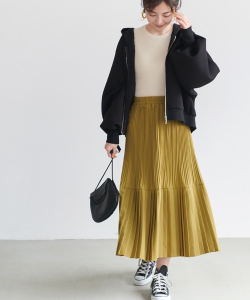 coca（coca）（コカ）の「モードスカート（スカート・レディース・ホワイト/ブラック/ベージュ/マスタード・ONE SIZE）」の4枚目の写真