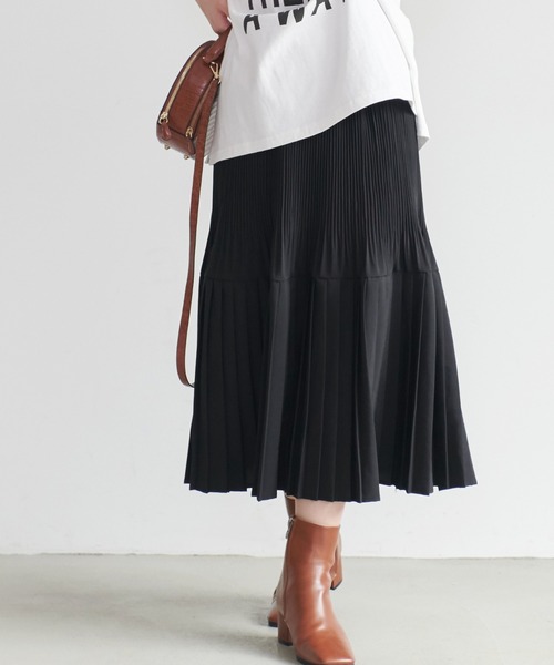 coca（coca）（コカ）の「モードスカート（スカート・レディース・ホワイト/ブラック/ベージュ/マスタード・ONE SIZE）」の3枚目の写真