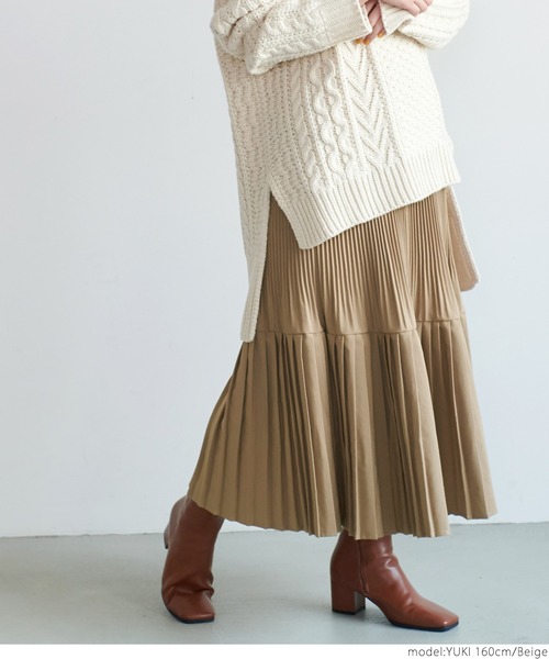 coca（coca）（コカ）の「モードスカート（スカート・レディース・ホワイト/ブラック/ベージュ/マスタード・ONE SIZE）」の12枚目の写真