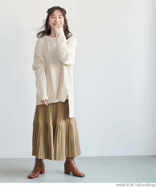 coca（coca）（コカ）の「モードスカート（スカート・レディース・ホワイト/ブラック/ベージュ/マスタード・ONE SIZE）」の11枚目の写真