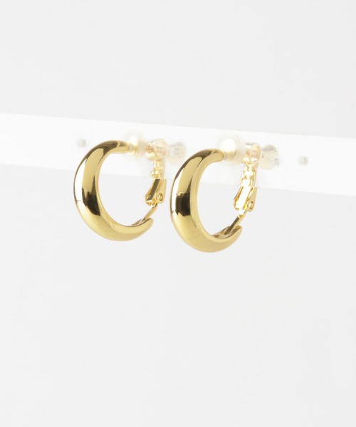 SMELLY(スメリー)の「リッタイメタルフープイヤリング(イヤリング・レディース・シルバー/ゴールド・-)」の18枚目の写真